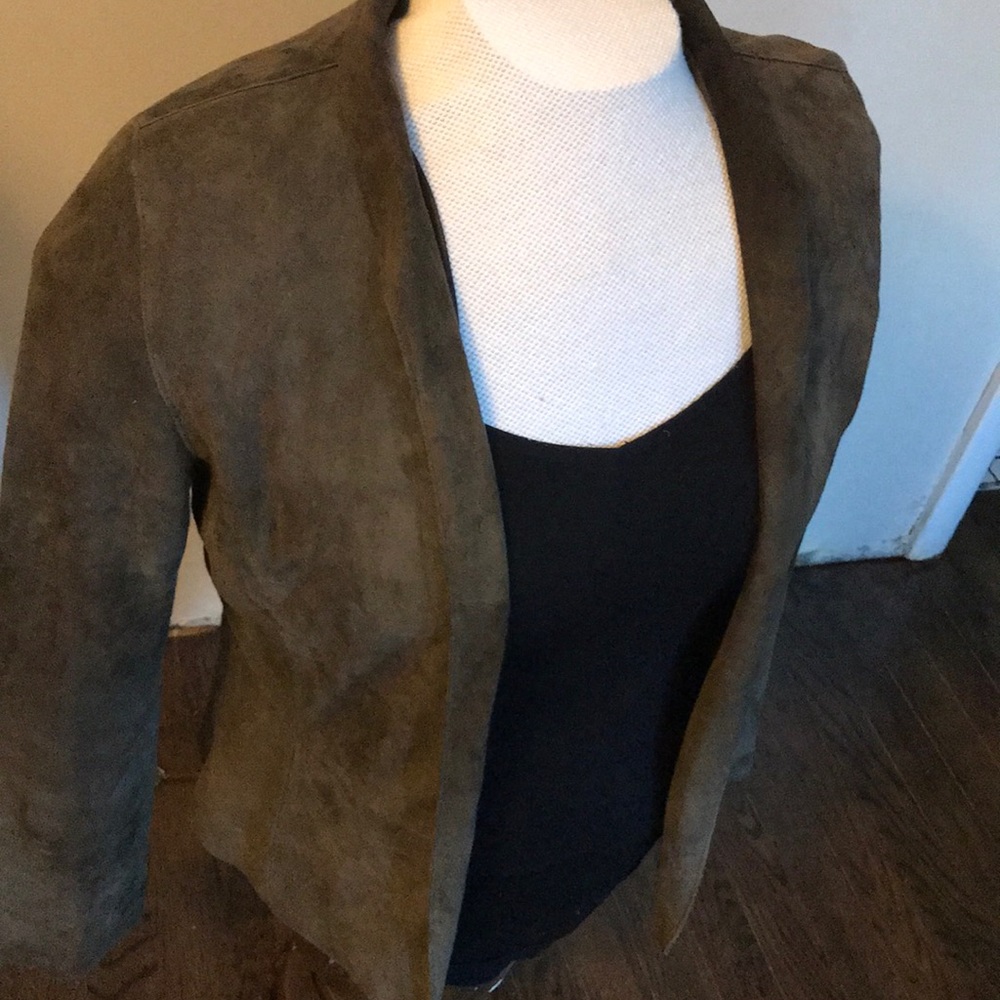 Eileen Fisher 100% Goat Suede Jacket